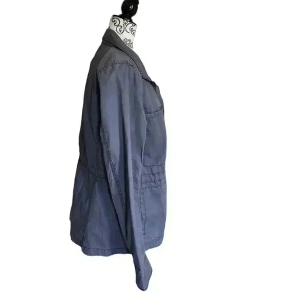 Madewell Fleet Jacket Dusty Blue Light Zipper Long Sleeves Women's size Medium - Picture 5 of 16